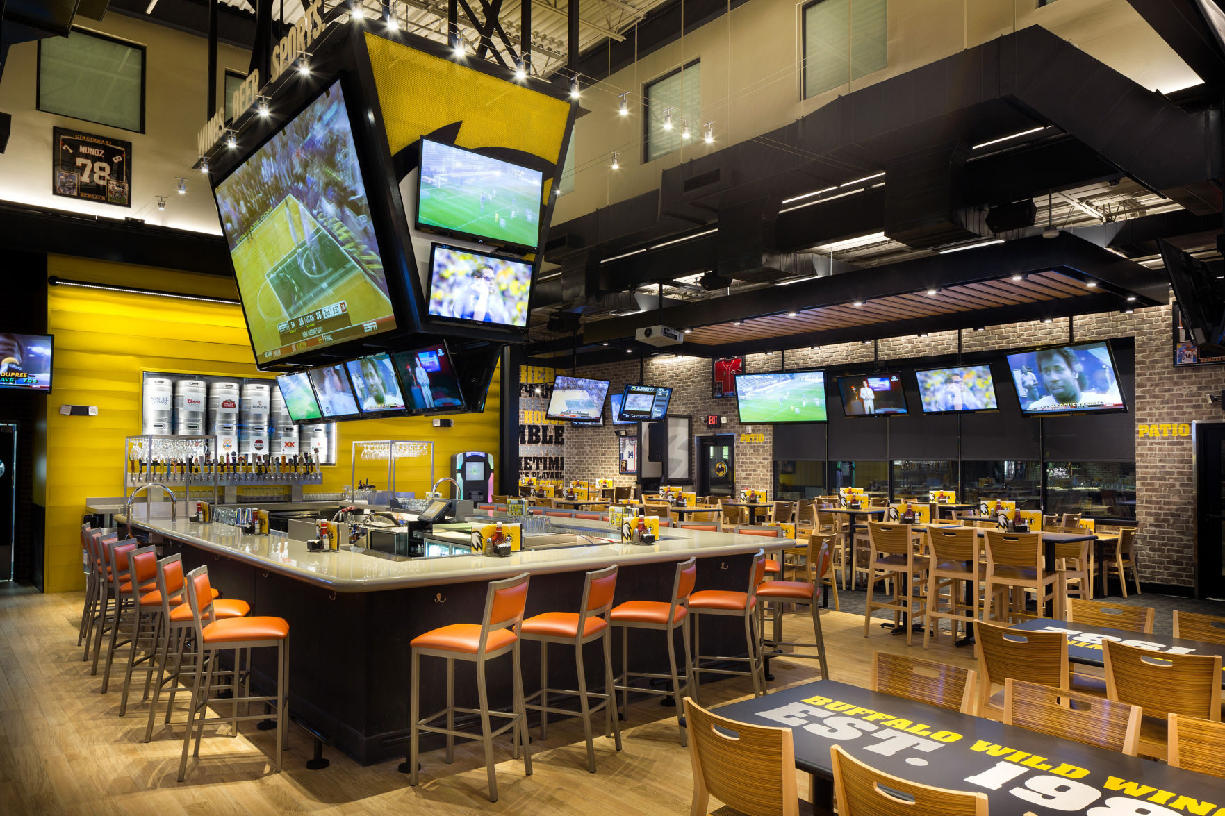 Buffalo Wild Wings' black bean veggie burger